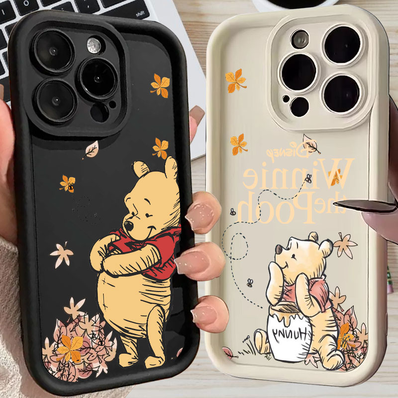 Phone Cases For Iphone 16 - Autumn Winnie The Pooh Leaves Case