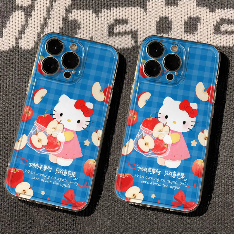 Phone Cases Hello Kitty - Cute Sanrio Blue Plaid Hellokitty Phone