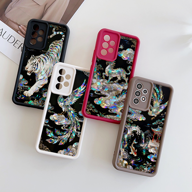 Phone Cases Google Pixel 10 Pro - Chinese Dragon Tiger Marble Texture Printed