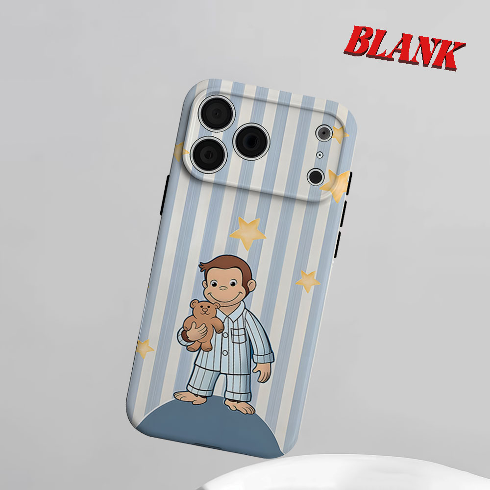 Phone Cases Hard - Curious George in Pajamas 2-in-1 Phone