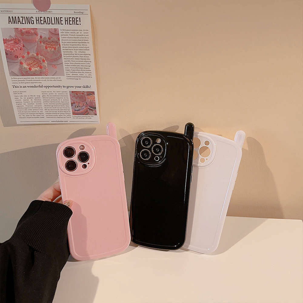 Phone Cases Iphone 15 Pro Max - Korean Solid Colors Antenna Design Soft