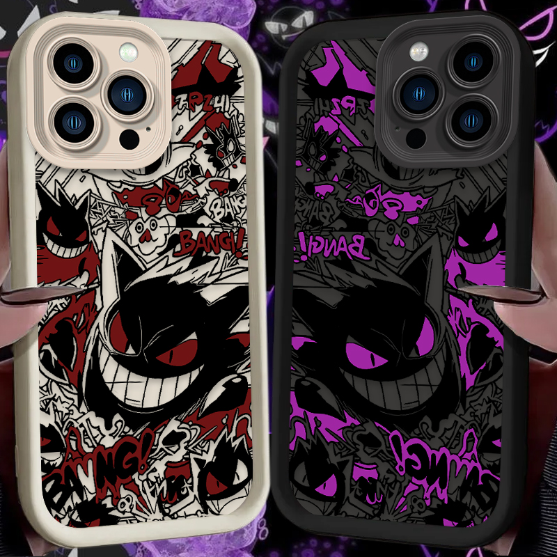 Phone Cases For Iphone 16 - P-Pokemon Gengar Graffiti Phone Case for