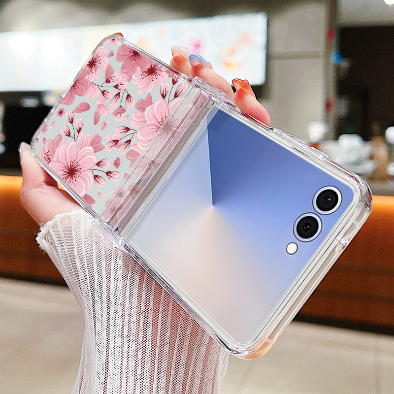 Pink Flower Printed Phone Case - Phone Cases Hard ulasan dan harga
