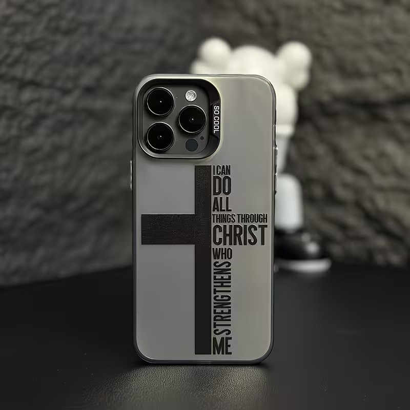 Anti Fingerprint Cross Bible P - Phone Cases Iphone 15 Pro Max ulasan dan harga