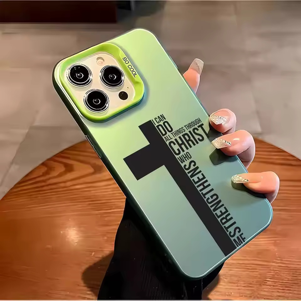 Anti Fingerprint Cross Bible P - Phone Cases Iphone 15 Pro Max ulasan dan harga