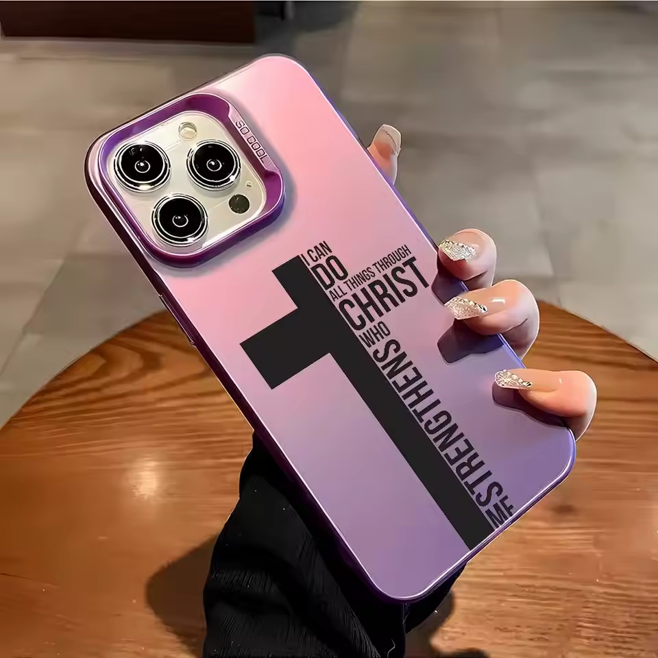 Anti Fingerprint Cross Bible P - Phone Cases Iphone 15 Pro Max ulasan dan harga