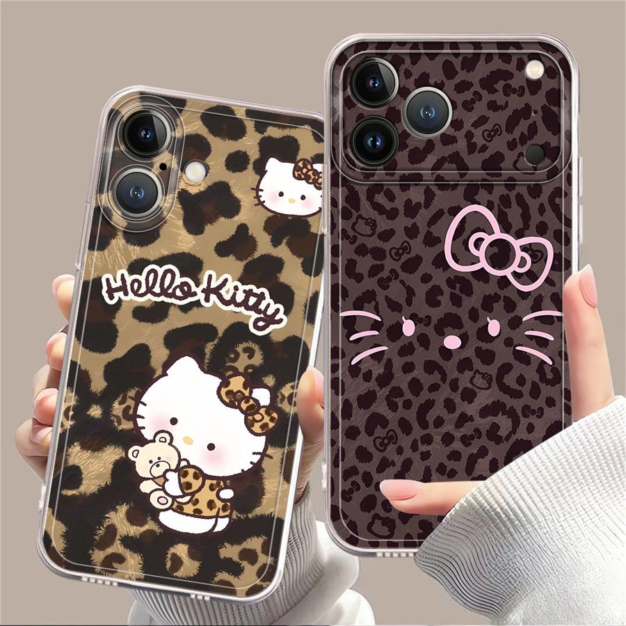 Cute Brown Leopard Hello Kitty - Phone Cases Hello Kitty ulasan dan harga