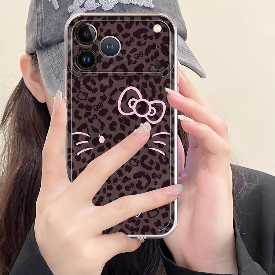 Cute Brown Leopard Hello Kitty - Phone Cases Hello Kitty ulasan dan harga
