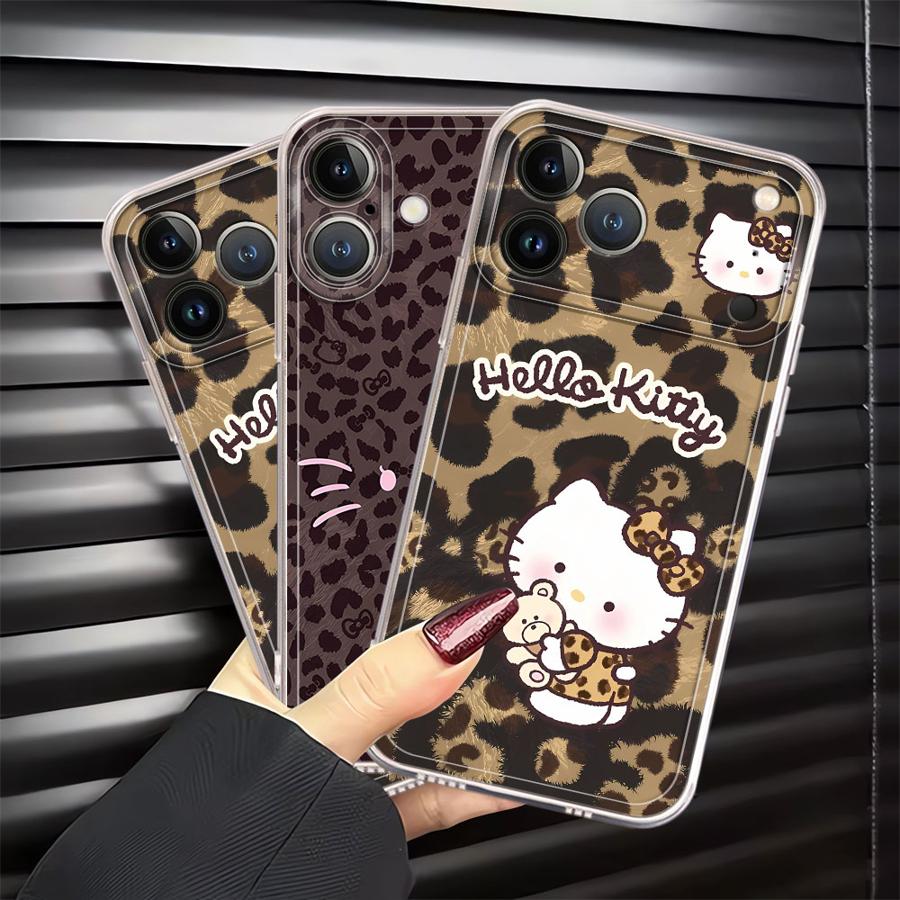 Cute Brown Leopard Hello Kitty - Phone Cases Hello Kitty ulasan dan harga