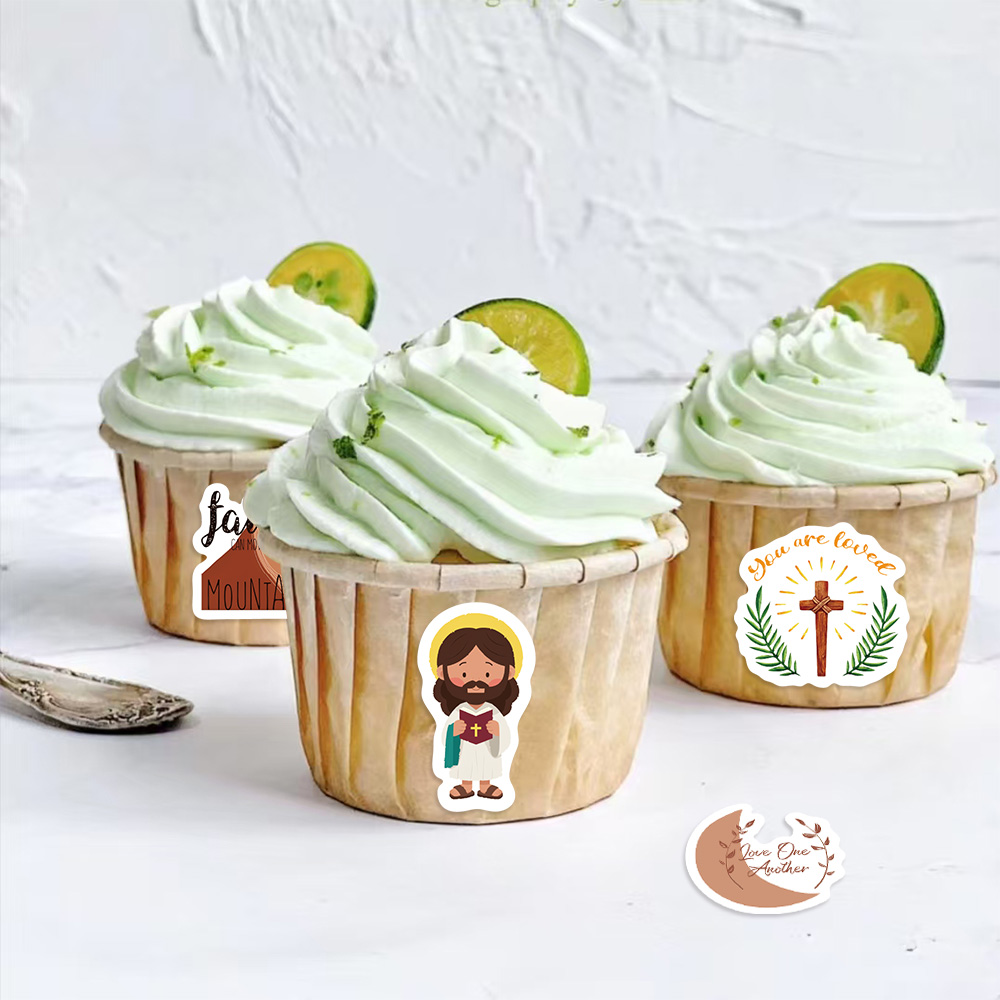 500pcs/roll Jesus Stickers Exq - Phone Cases Jesus ulasan dan harga