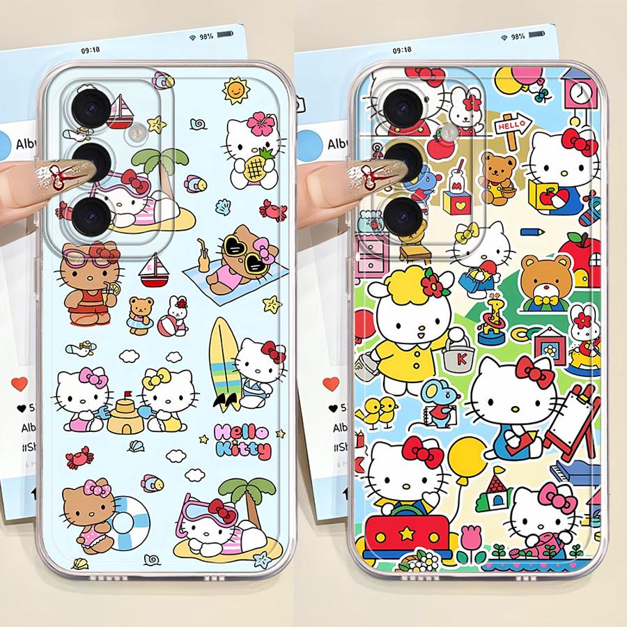 Various Cute Hello Kitty Clear - Phone Cases Hello Kitty ulasan dan harga
