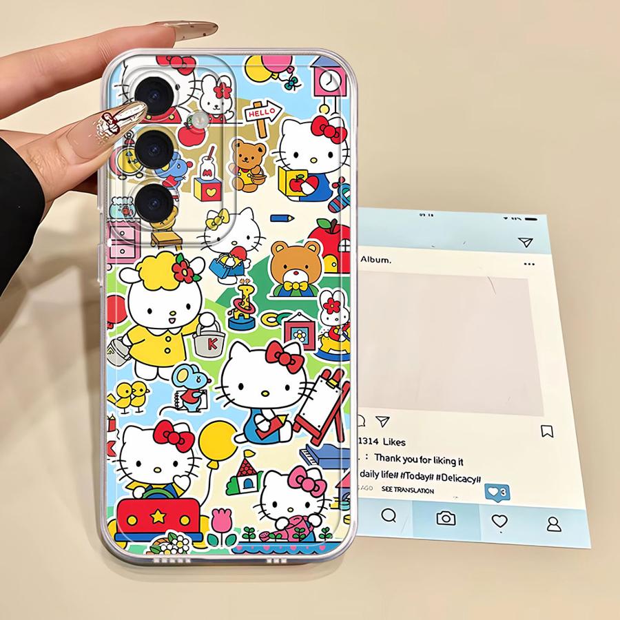 Various Cute Hello Kitty Clear - Phone Cases Hello Kitty ulasan dan harga
