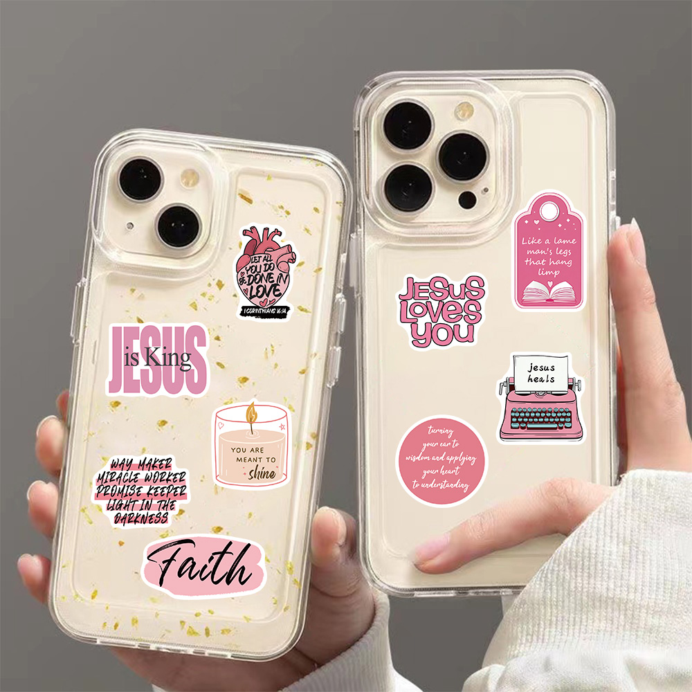 50/100PCS Pink Bible Jesus Gra - Phone Cases Jesus ulasan dan harga