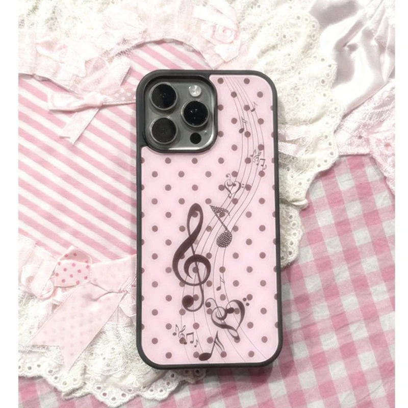 Korean ins Pink Brown Polka Do - Phone Cases For Girls ulasan dan harga