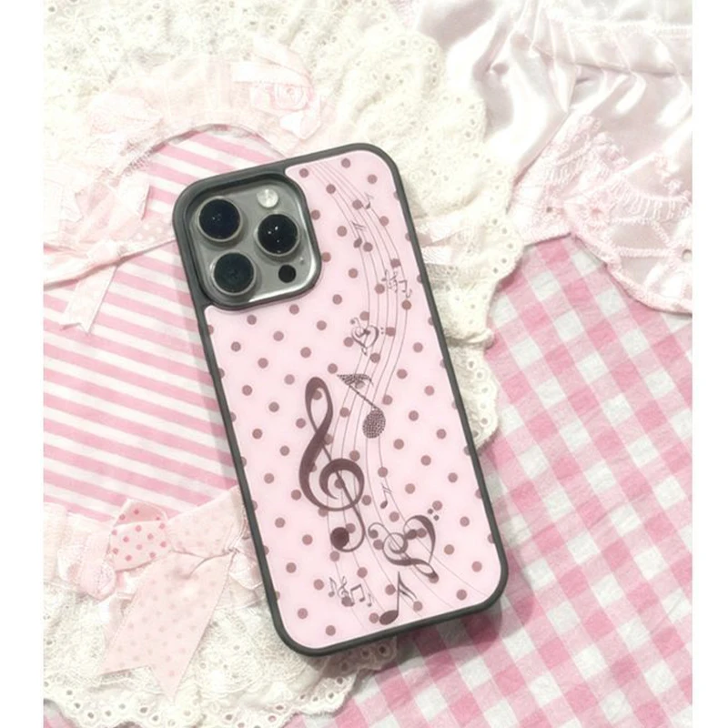 Korean ins Pink Brown Polka Do - Phone Cases For Girls ulasan dan harga