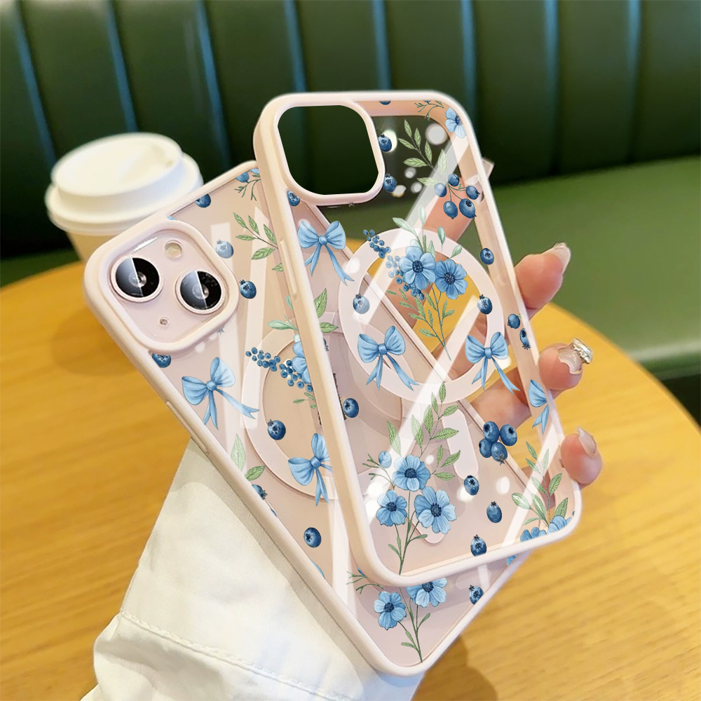 Blueberry Floral Clear Case  F - Phone Cases Popular ulasan dan harga