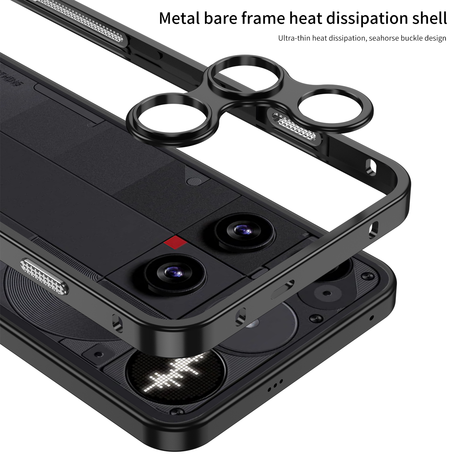Aluminum Alloy Frame Phone Cas - Heat Dissipation Case ulasan dan harga