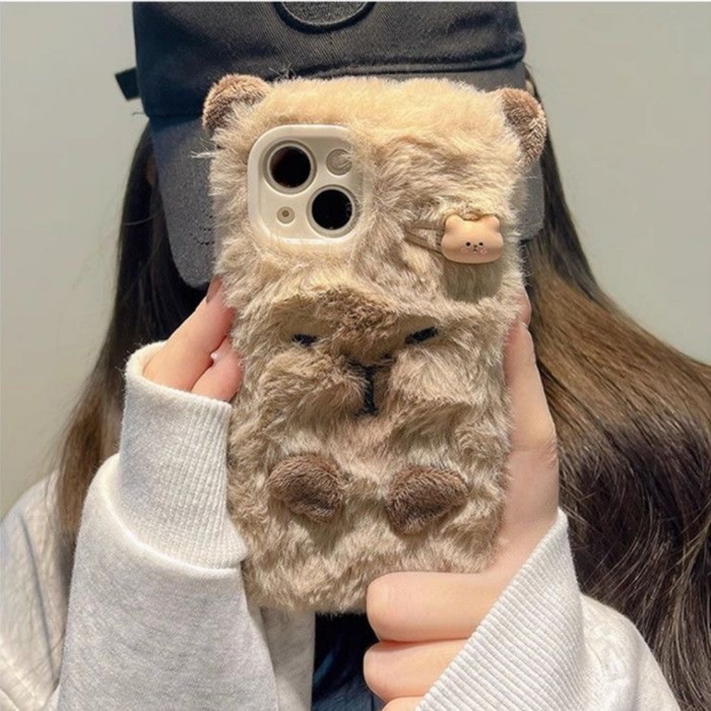 Luxury Capybara Fluffy Fur Pho - Phone Cases Casely ulasan dan harga