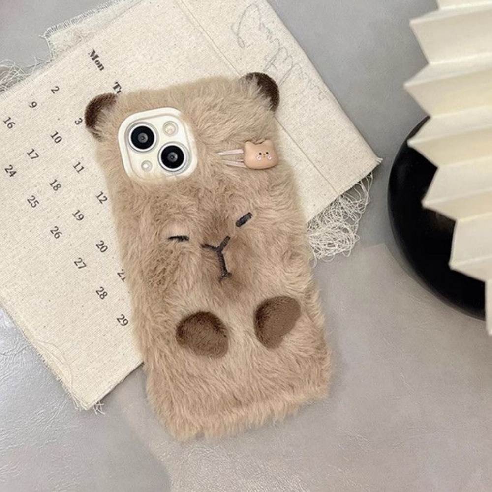 Luxury Capybara Fluffy Fur Pho - Phone Cases Casely ulasan dan harga