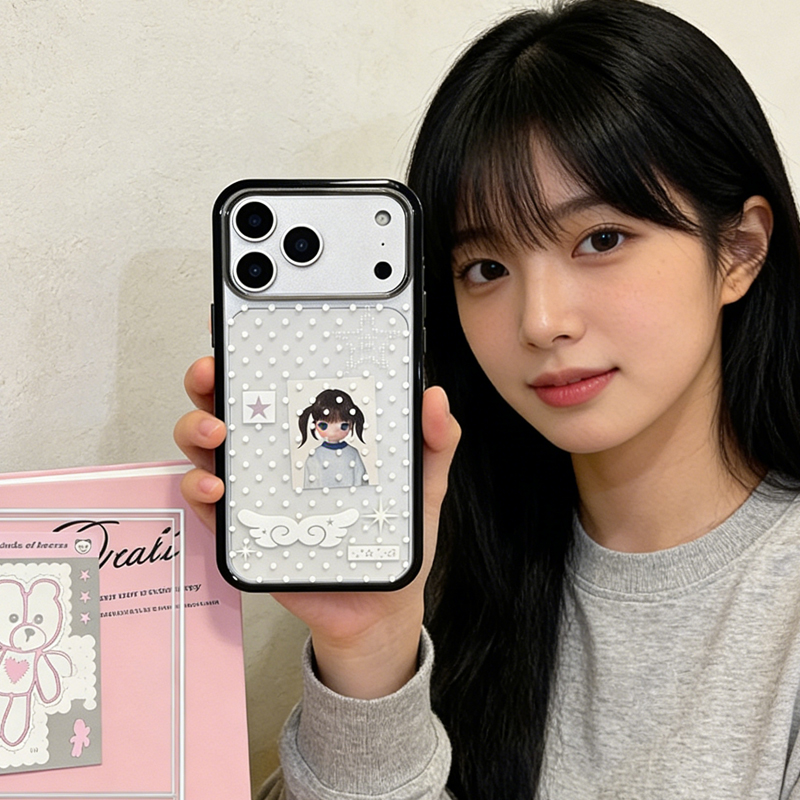 Ins Korean Girl Polka Dots Win - Phone Cases For Girls ulasan dan harga