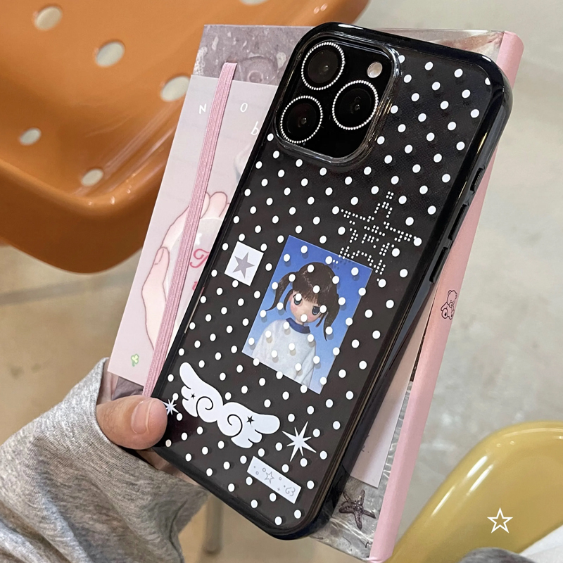 Ins Korean Girl Polka Dots Win - Phone Cases For Girls ulasan dan harga