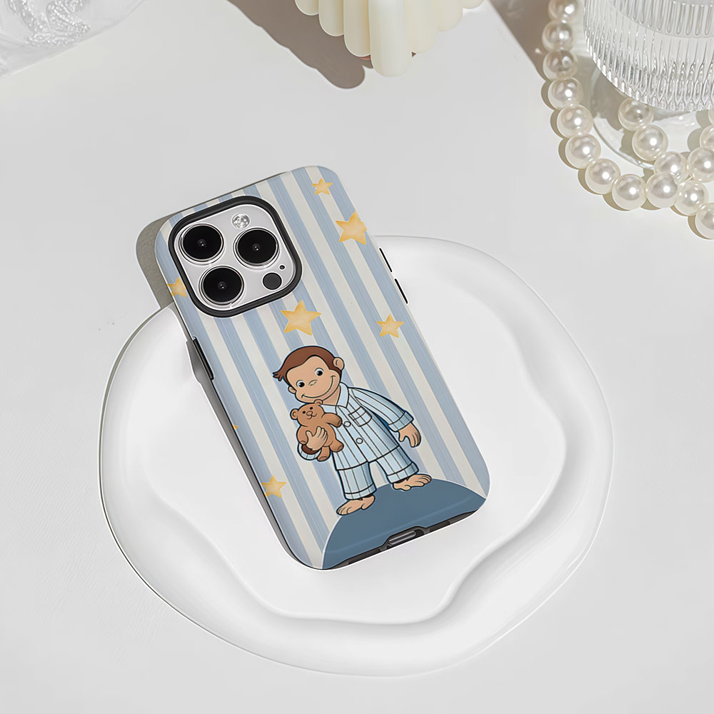 Curious George in Pajamas 2-in - Phone Cases Hard ulasan dan harga