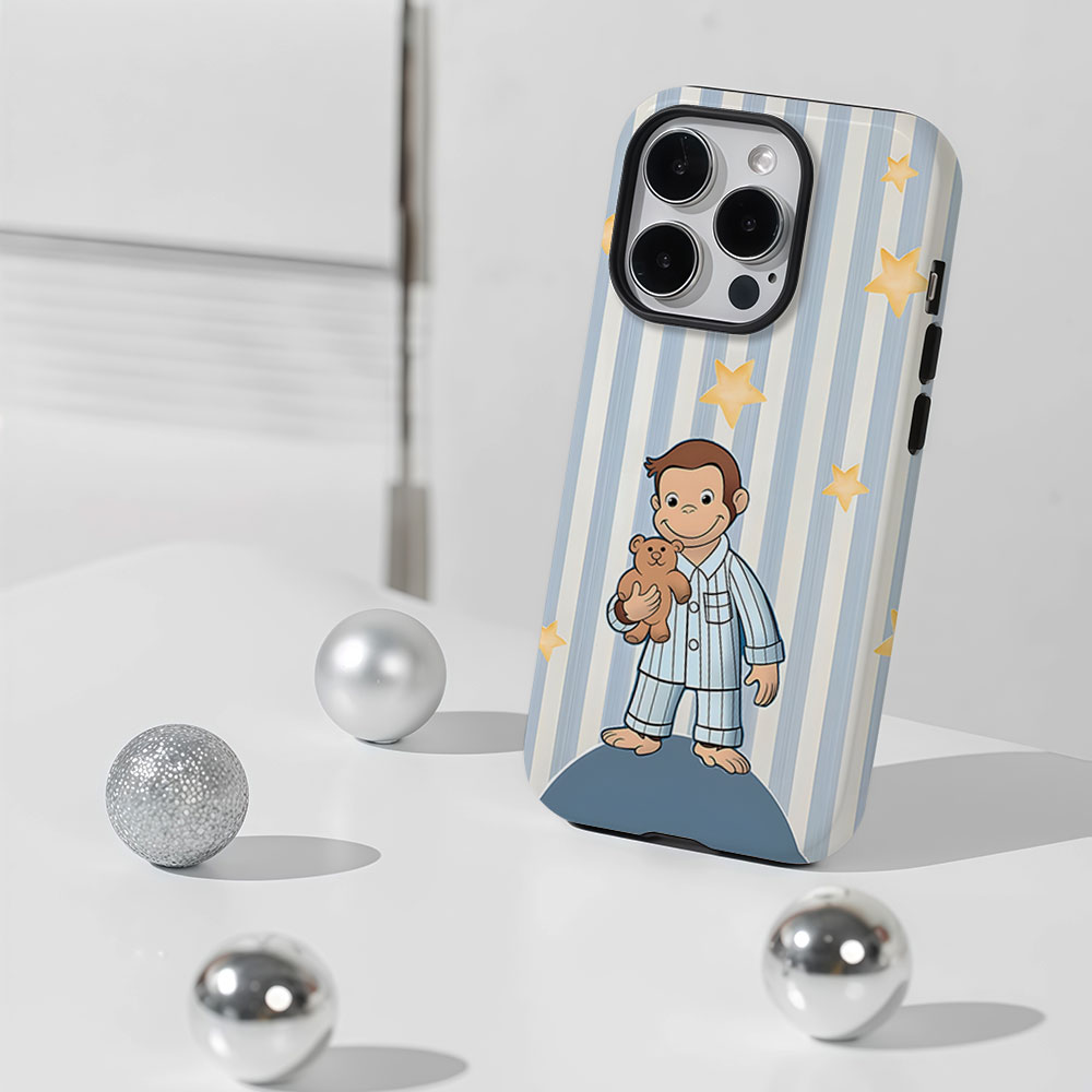 Curious George in Pajamas 2-in - Phone Cases Hard ulasan dan harga
