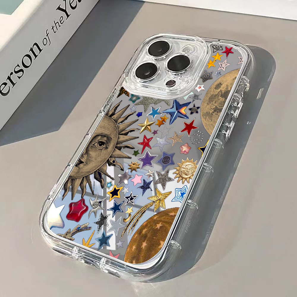 Celestial Gold Glitter Mirror  - Phone Cases For Iphone 16 ulasan dan harga