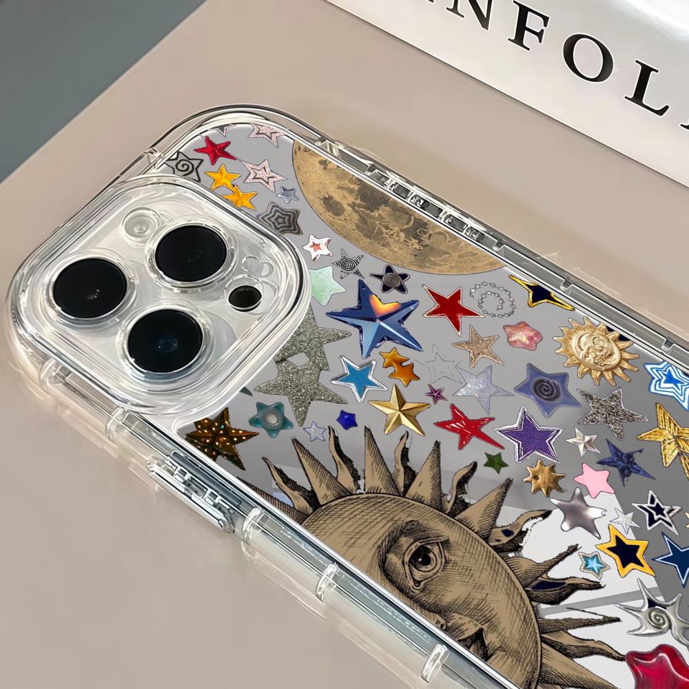 Celestial Gold Glitter Mirror  - Phone Cases For Iphone 16 ulasan dan harga