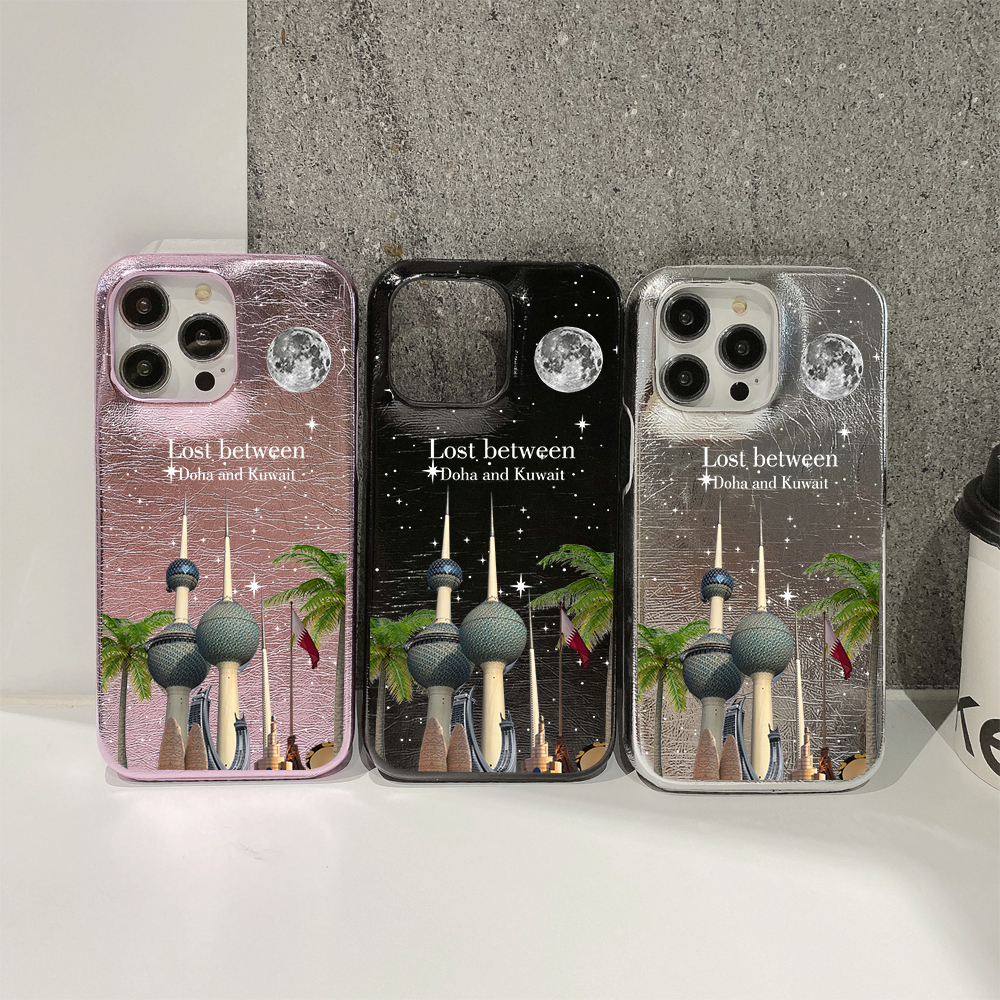 Customized Name leather phone  - Phone Cases Kuwait ulasan dan harga