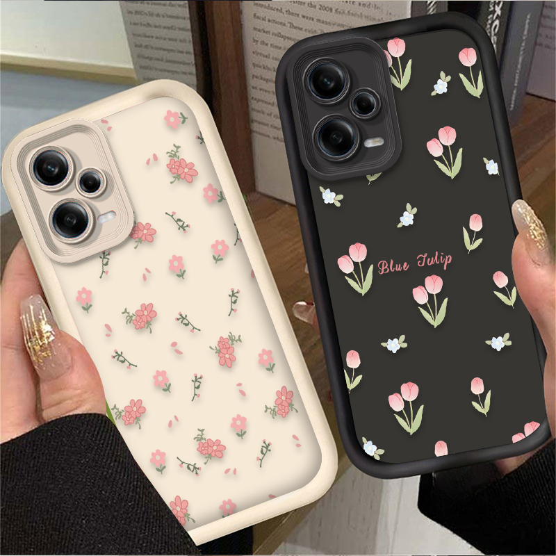 Retro Tulip Flower Phone Case  - Phone Cases Xiaomi 14 ulasan dan harga