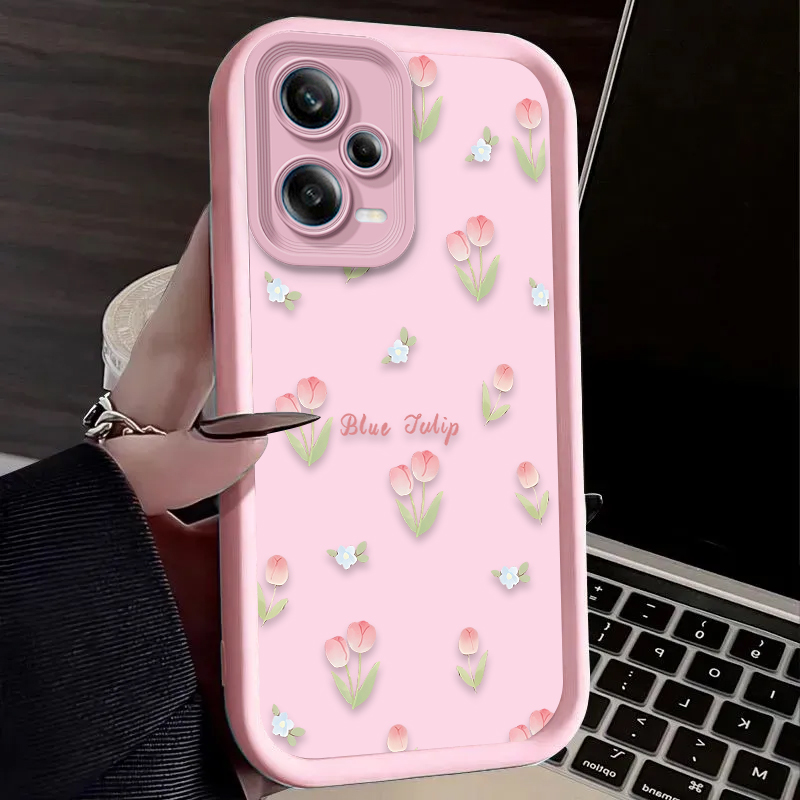 Retro Tulip Flower Phone Case  - Phone Cases Xiaomi 14 ulasan dan harga