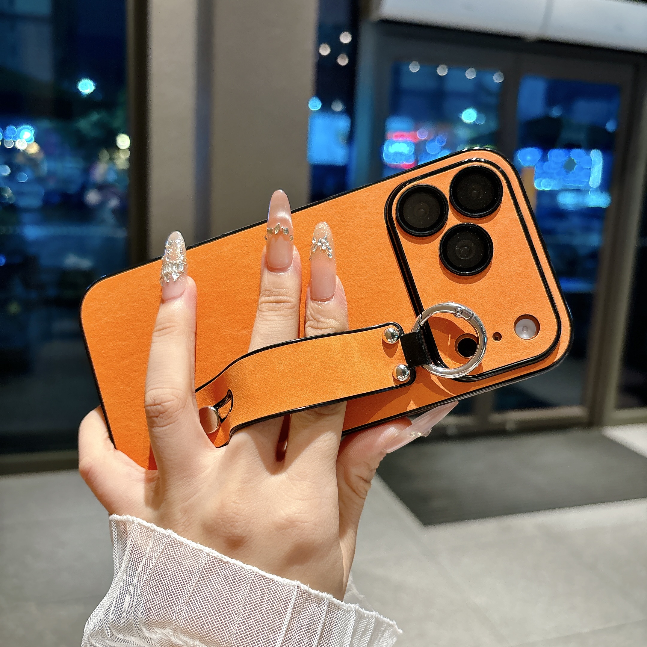 Suede Leather Wrist Strap Hold - Phone Cases For Iphone 16 ulasan dan harga