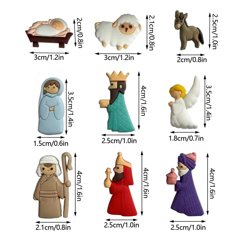 9pcs/Set Jesus Fridge Magnets  - Phone Cases Jesus ulasan dan harga