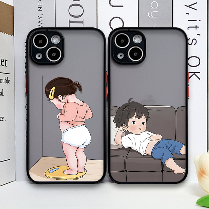 Creative Cartoon Boy Girl Pair - Phone Cases Hard ulasan dan harga
