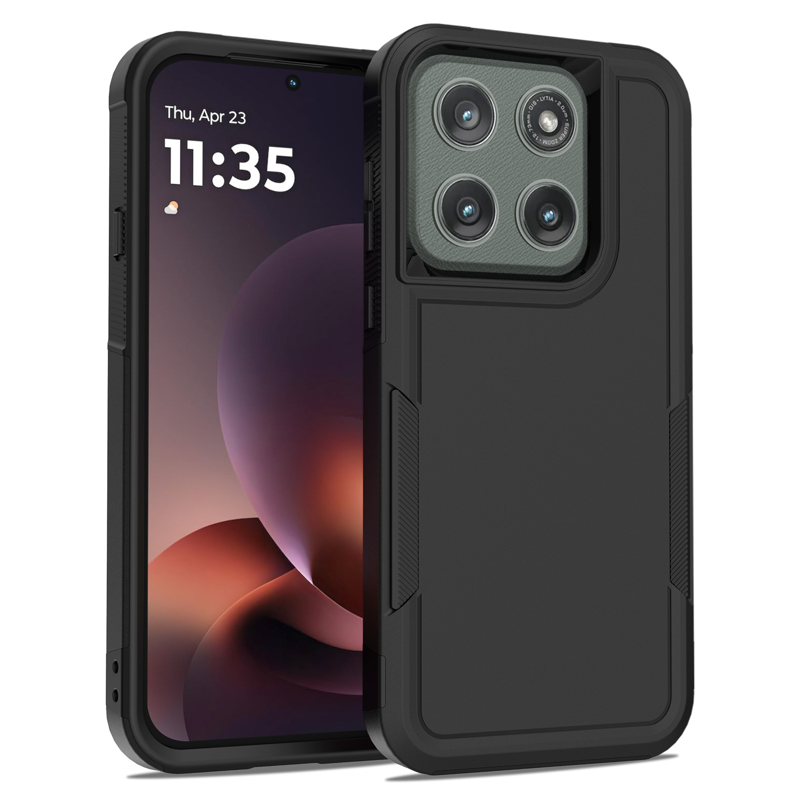 2IN1 Heavy Duty Armor Rugged P - Phone Cases Moto G 2025 ulasan dan harga