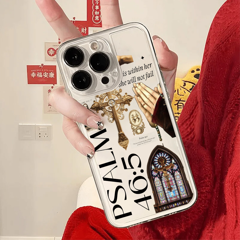 Saint Jesus Print Clear Phone  - Phone Cases Jesus ulasan dan harga
