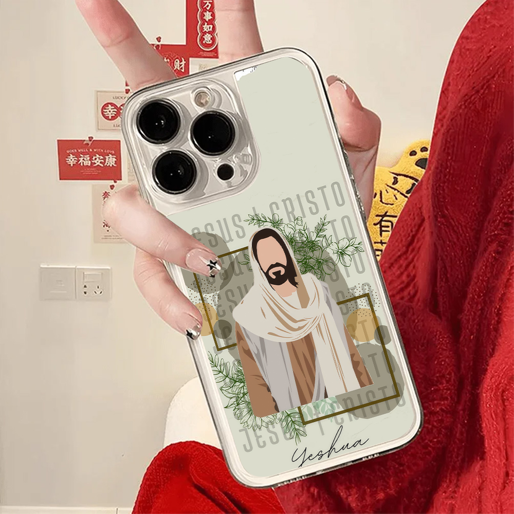 Saint Jesus Print Clear Phone  - Phone Cases Jesus ulasan dan harga