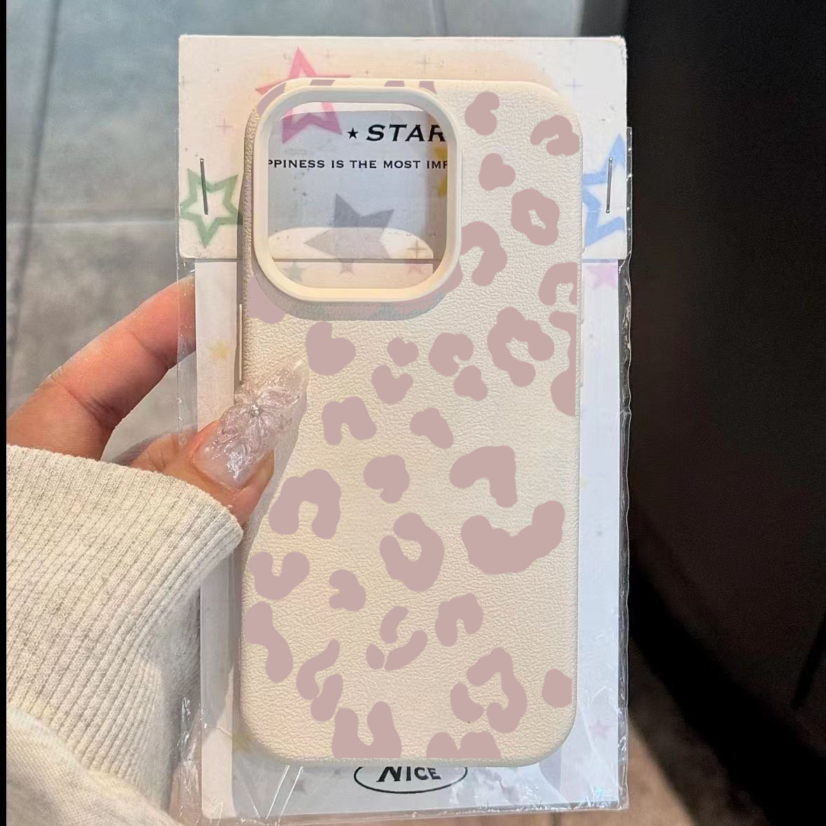 Pink Leopard Print Lichee Patt - Phone Cases Xiaomi 14 ulasan dan harga