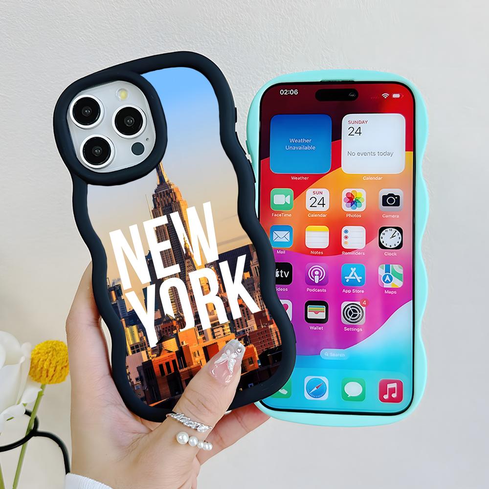 New York City Wavy Edge TPU Mo - Phone Cases York ulasan dan harga