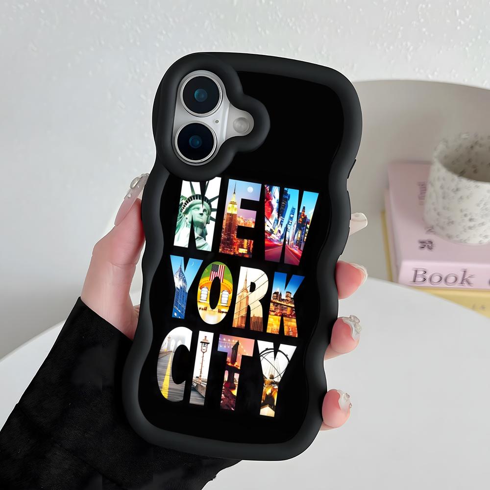 New York City Wavy Edge TPU Mo - Phone Cases York ulasan dan harga