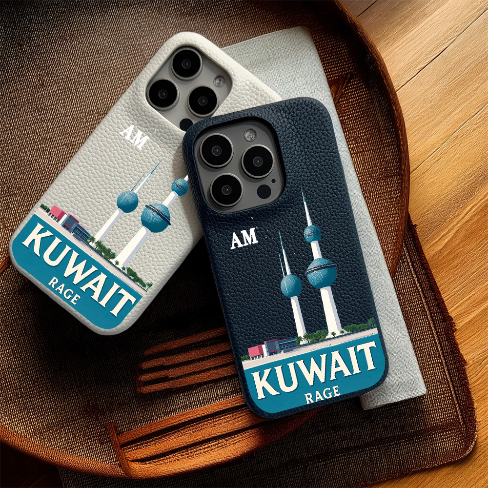 Customized Name leather phone  - Phone Cases Kuwait ulasan dan harga