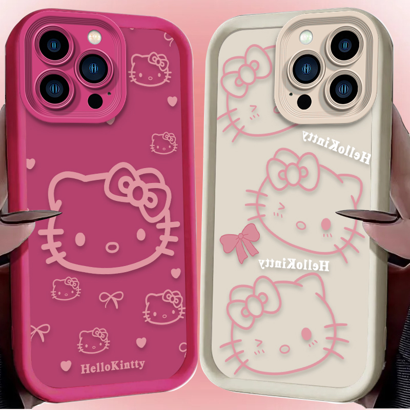 Pink Cute Hello Kitty Case for - Phone Cases Hello Kitty ulasan dan harga