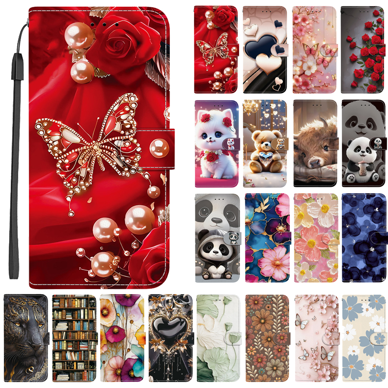 Elegant Colored Flower Wallet  - Phone Cases Ugly ulasan dan harga
