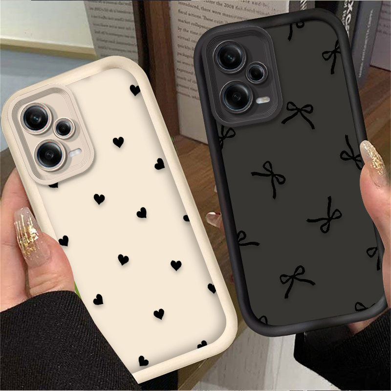 Black Love Heart Bowknot Phone - Phone Cases Xiaomi 14 ulasan dan harga