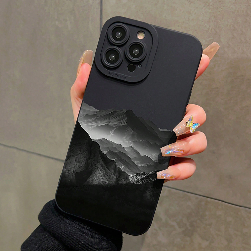 Black Mountain INS Design Sili - Phone Cases Xiaomi 14 ulasan dan harga