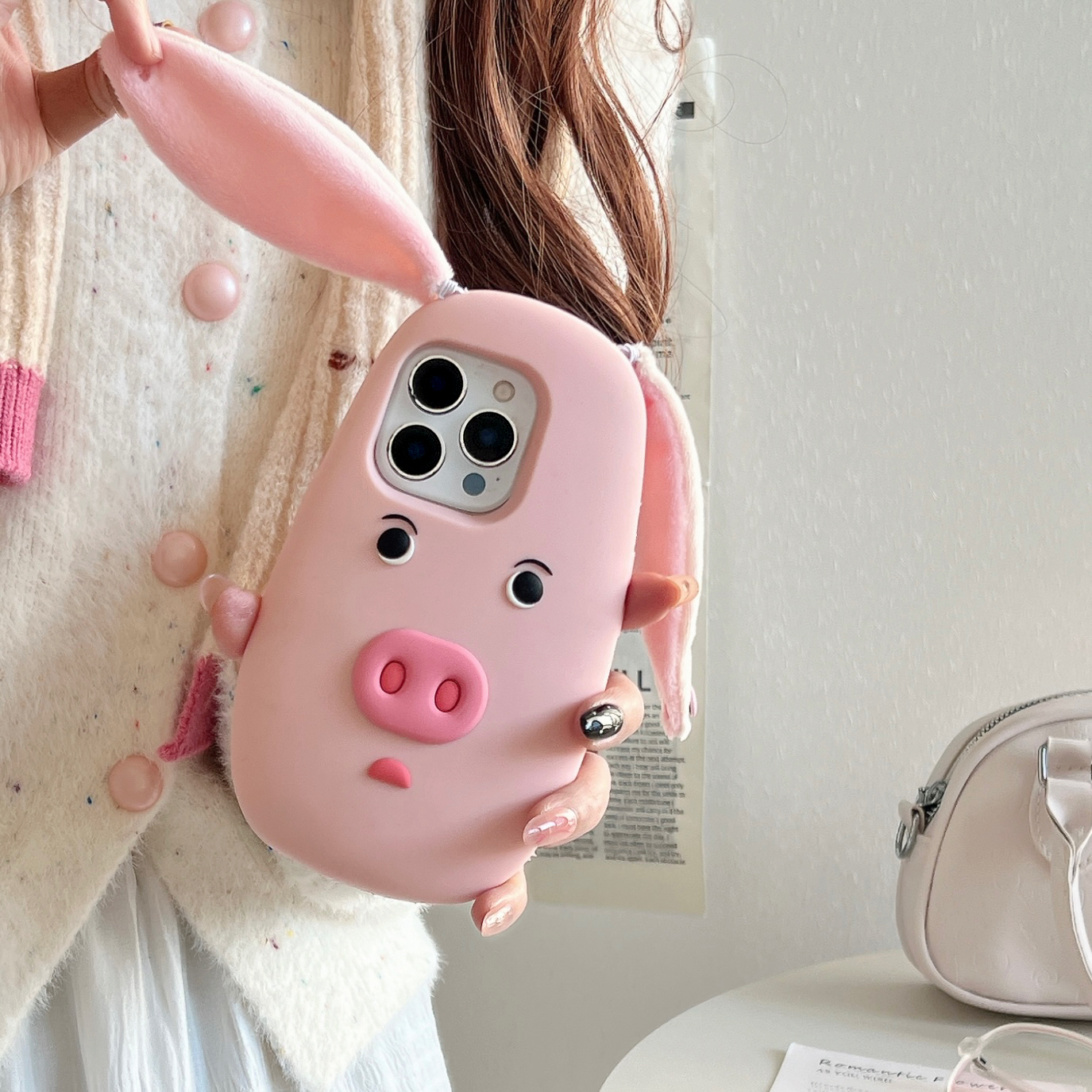 Cute Cartoon Funny Pig Soft Si - Phone Cases Ugly ulasan dan harga